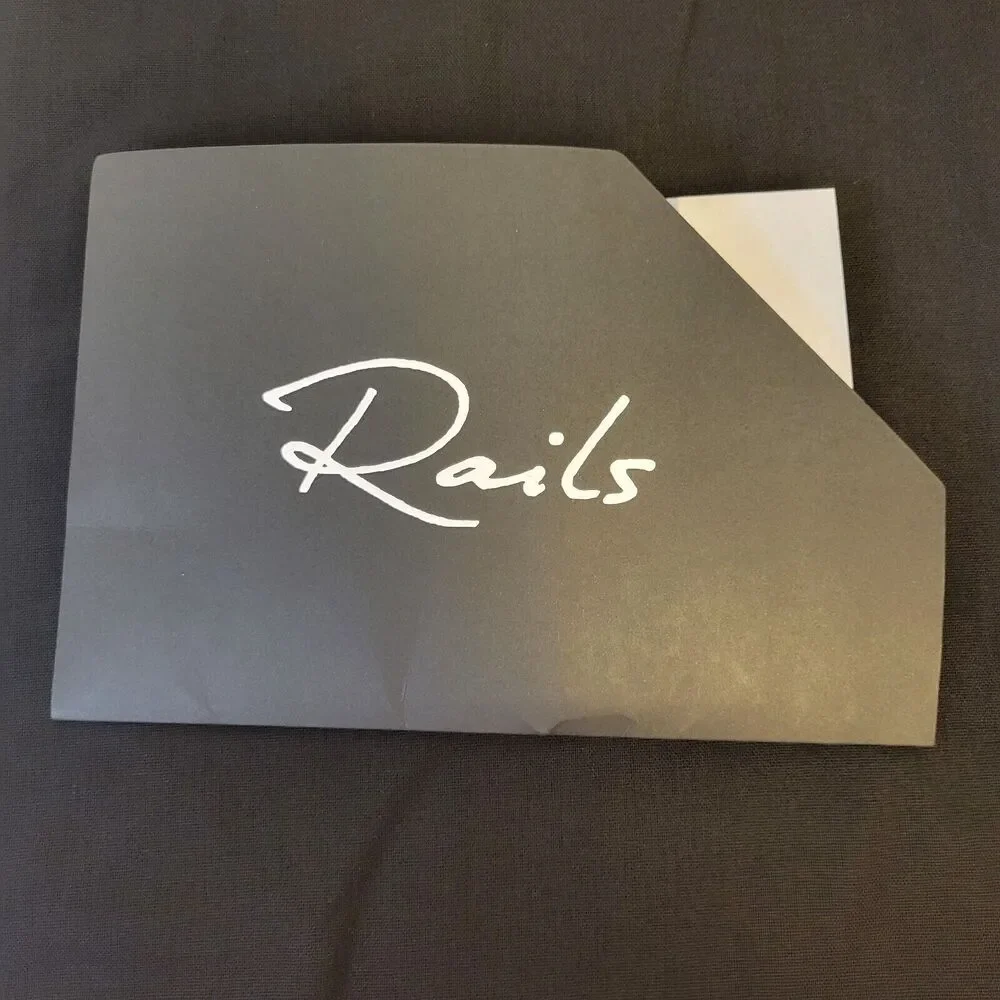 Rails Drawstring Black  15,5